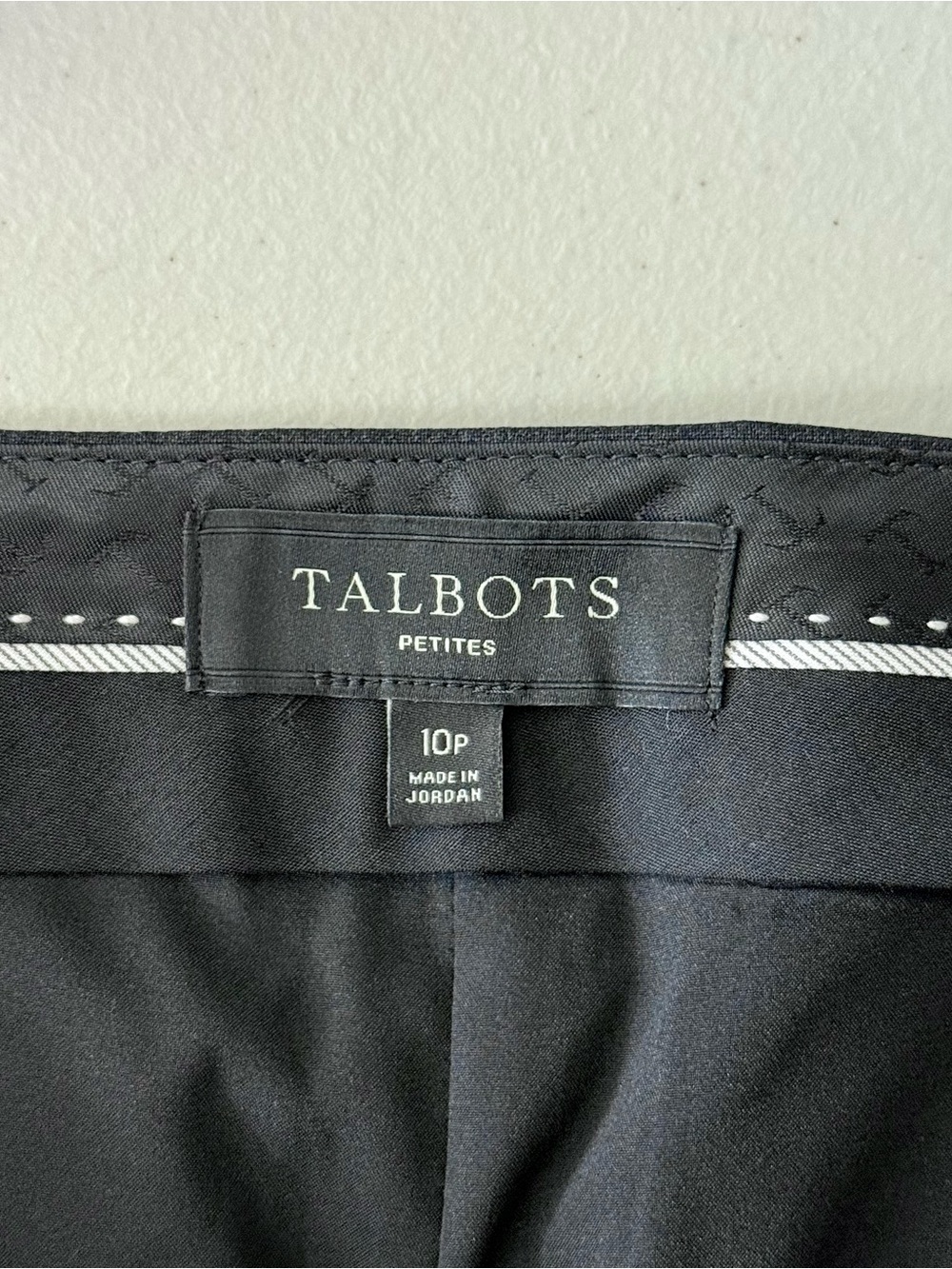 Talbots Petites Women’s 10P Dark Gray Wool Blend Stretch Ankle Dress Pants - Picture 6 of 7
